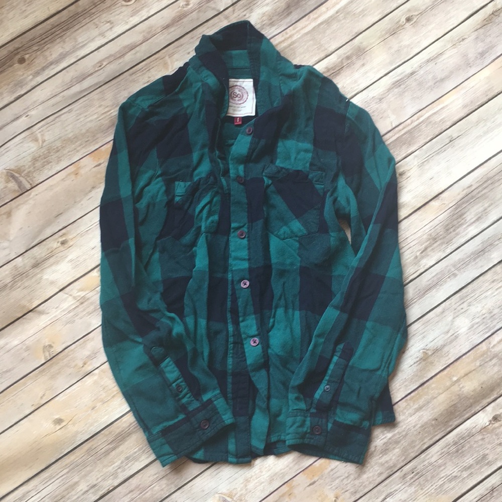 SO Flannel Button down